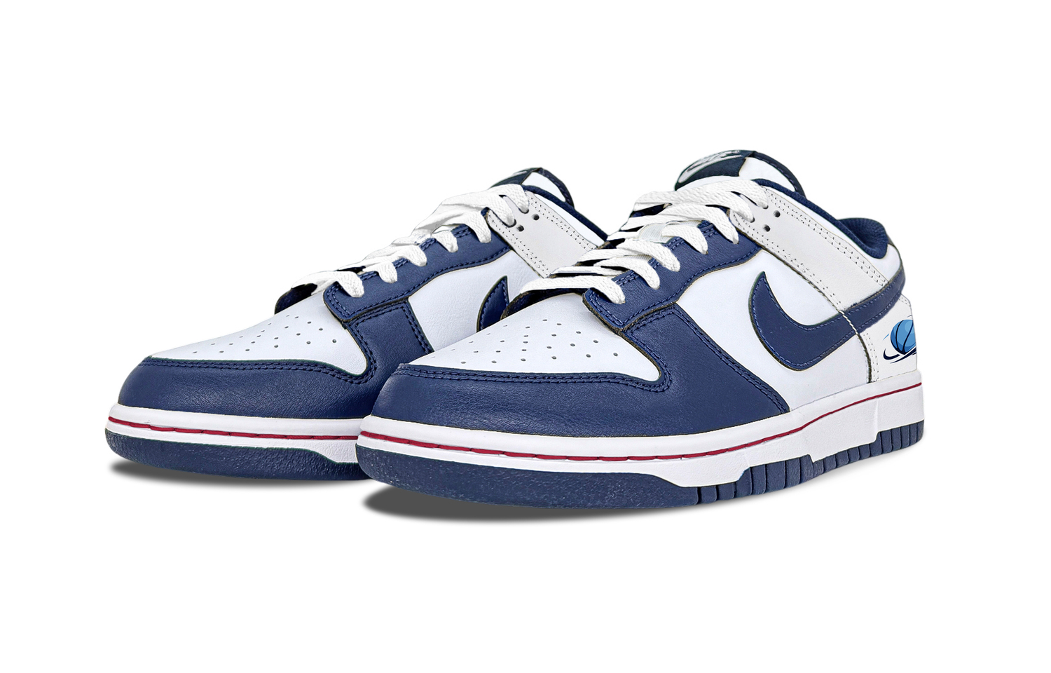 Nike Dunk Nets Balance Low top Skateboard Shoes мужские сине-белые — фото 4