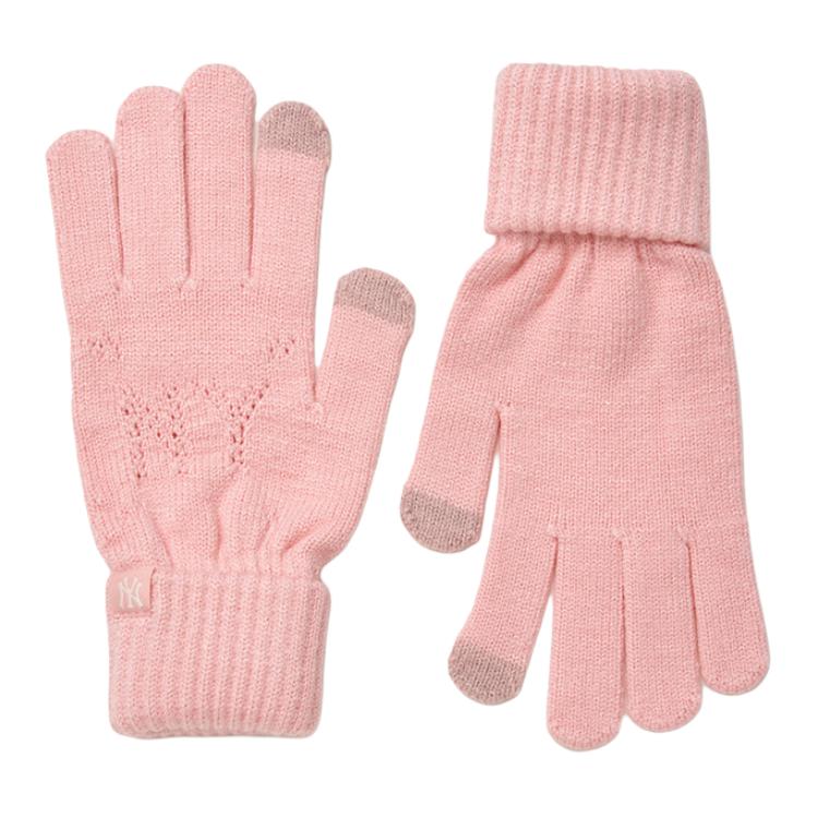 

MLB Вязаные перчатки детские разноцветные, Light Pink