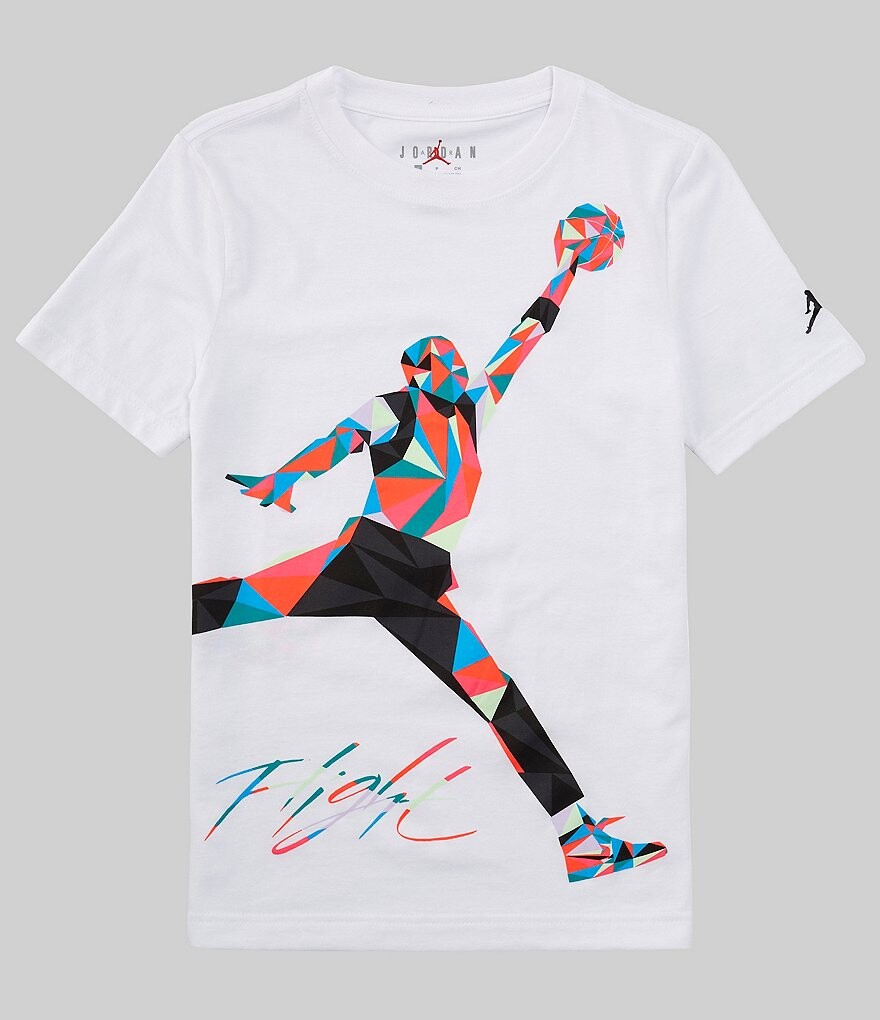 

Футболка Jumpman с короткими рукавами Jordan Big Boys 8–20 с мозаикой, белый, Серый, Футболка Jumpman с короткими рукавами Jordan Big Boys 8–20 с мозаикой, белый