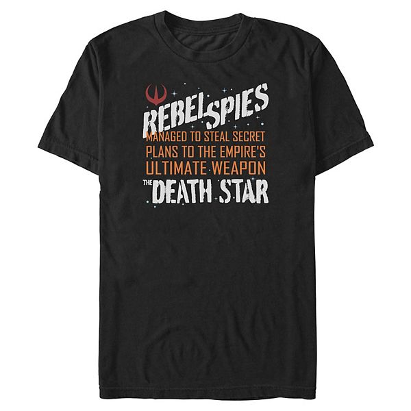 

Футболка с принтом Big & tall rebel spies the death star Star Wars