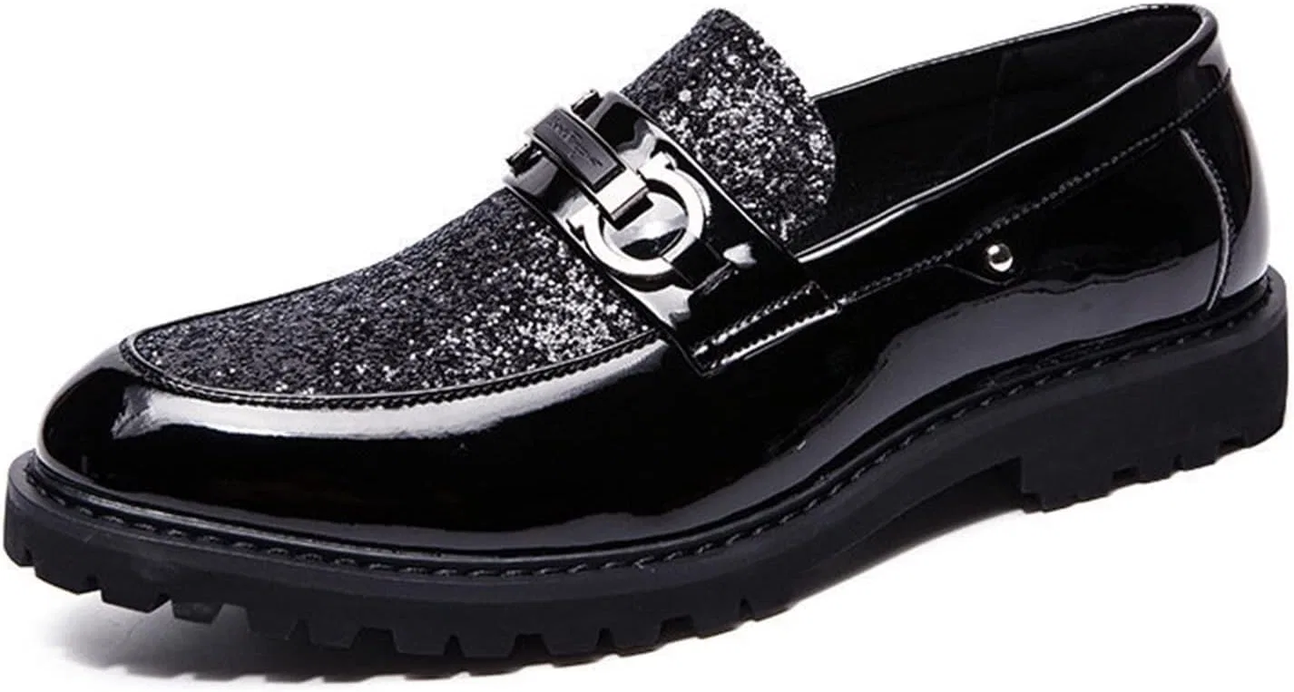 Туфли Men's Shoes Casual Shoes for Men Casual Shoes for Men Leather Shoes for Men Generic, Black