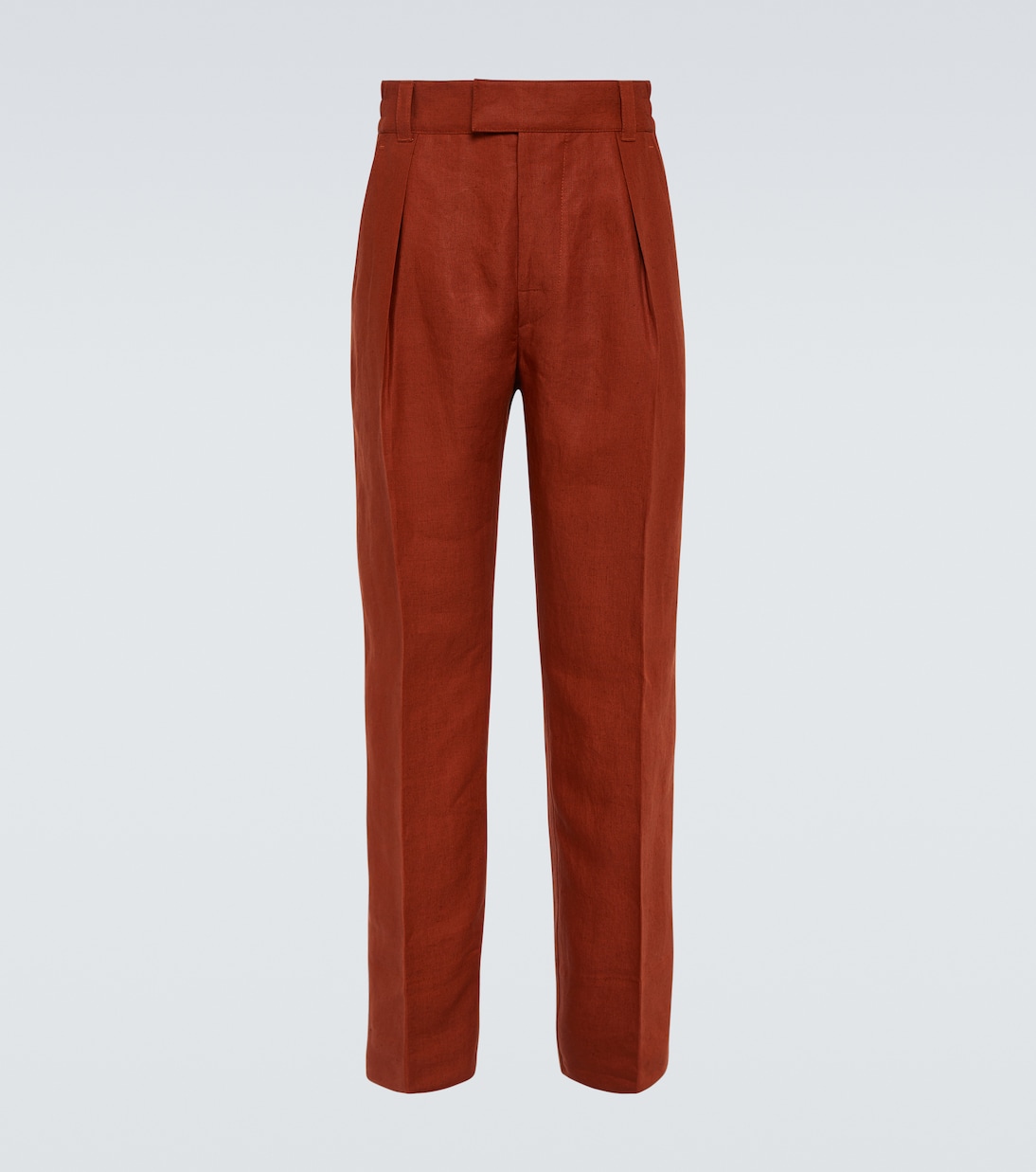 

Рейнга прямые льняные брюки Loro Piana, Fire Orange