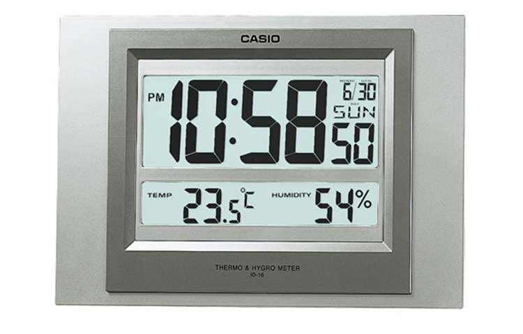 

CASIO Часы Quartz Movement Resin Shell Wall Clock Unisex Gray