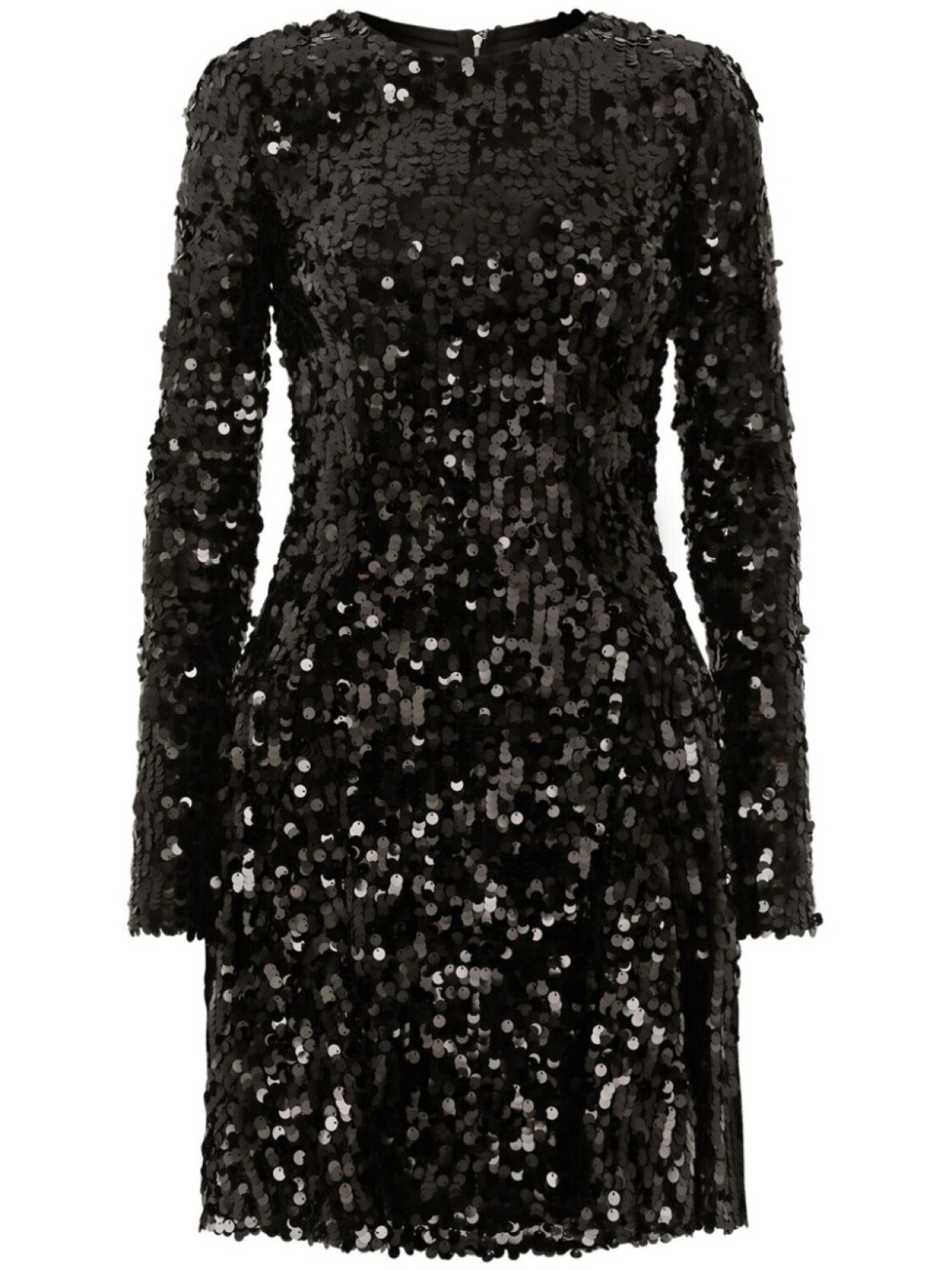 

Dolce & Gabbana платье мини с длинными рукавами и пайетками, черный