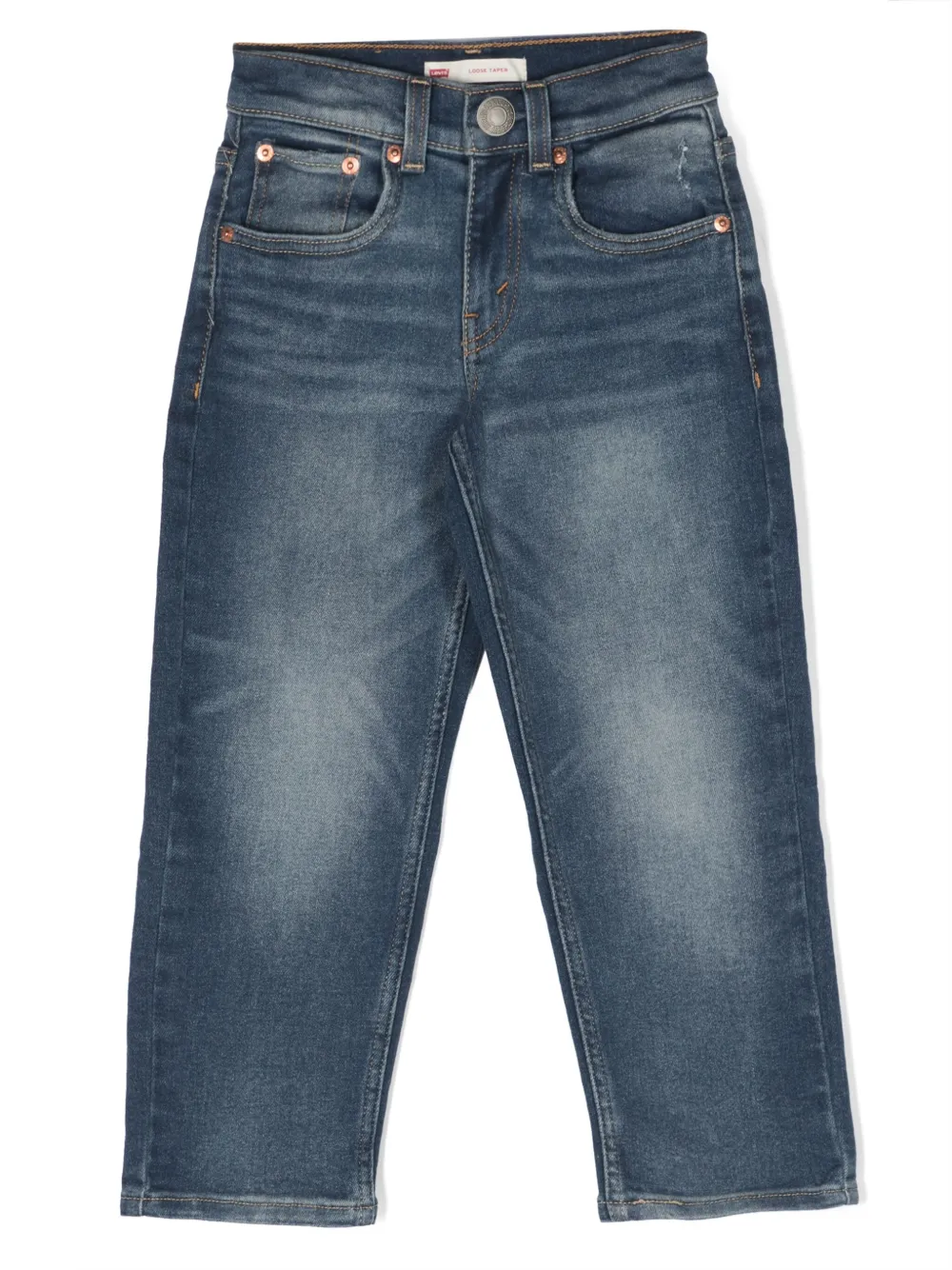 

Прямые джинсы средней посадки Levi's Kids, синий