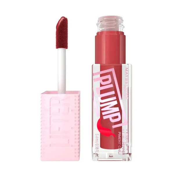 

Блеск для объема губ Lifter Plump Maybelline New York, цвет hot chily