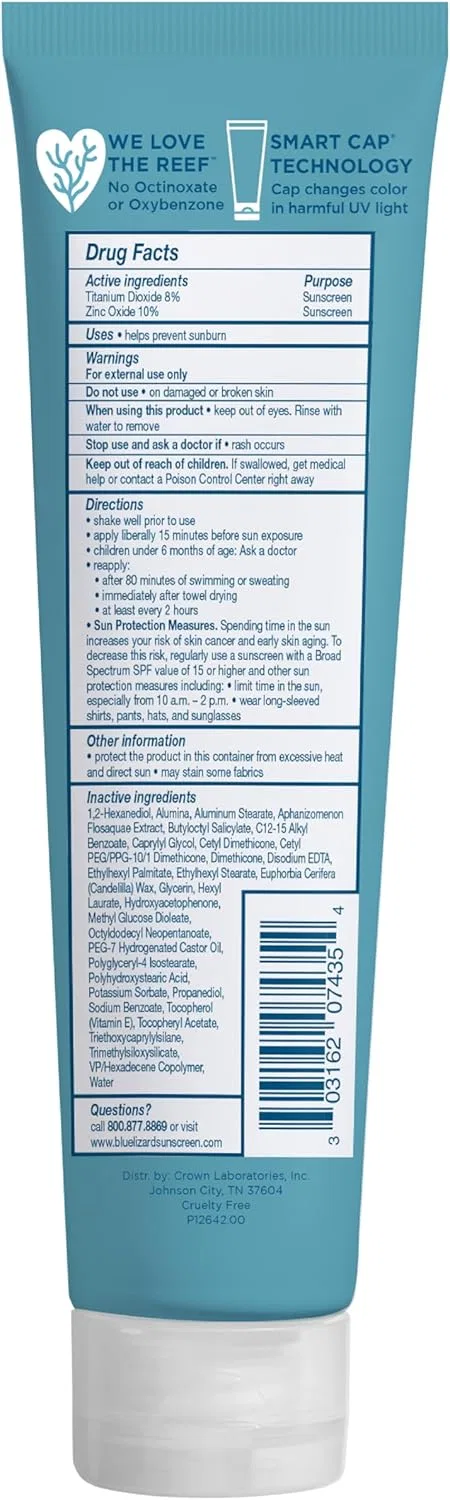 Детский солнцезащитный лосьон Blue Lizard Australian Sunscreen SPF 50+, 5 унций, крем — фото 2
