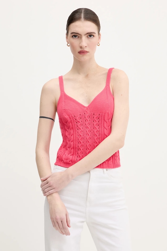 

Хлопковая майка United Colors Of Benetton, розовый