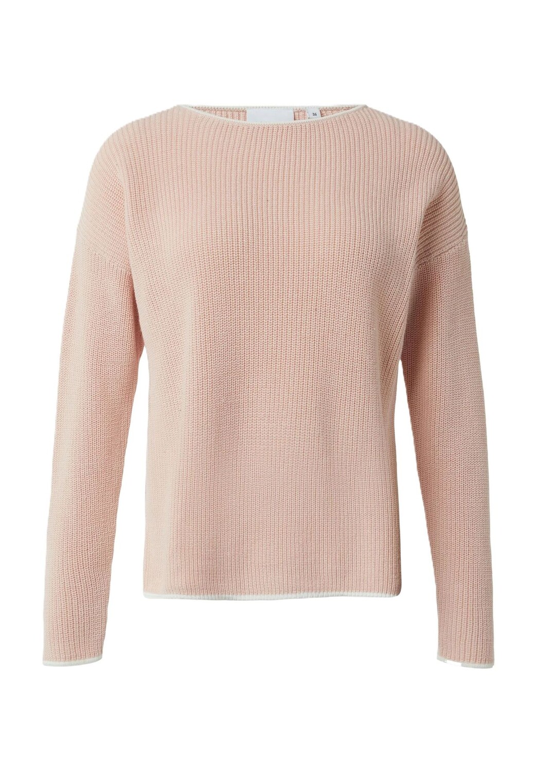 

Вязаный женский хлопковый свитер с вырезом «лодочка» Comma, CASUAL IDENTITY, цвет 4242 Lilac/pink