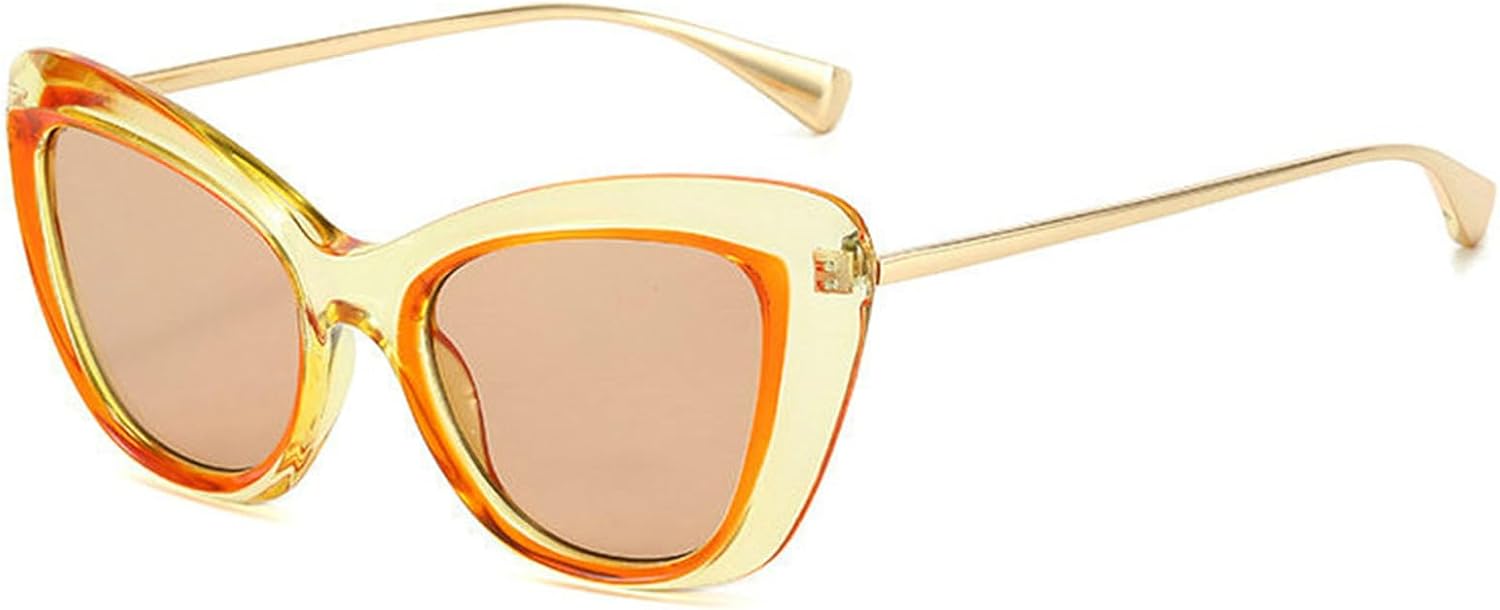 

Солнцезащитные очки Helena Cat Eye для женщин, черные с леопардовым принтом, модные ретро-очки в стиле хип-хоп, винтажные очки с защитой от УФ-излучения UV400, 2023 год, Tea