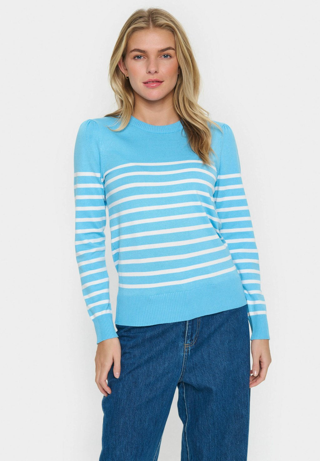 

Свитер MILA LS STRIPED Saint Tropez, синий