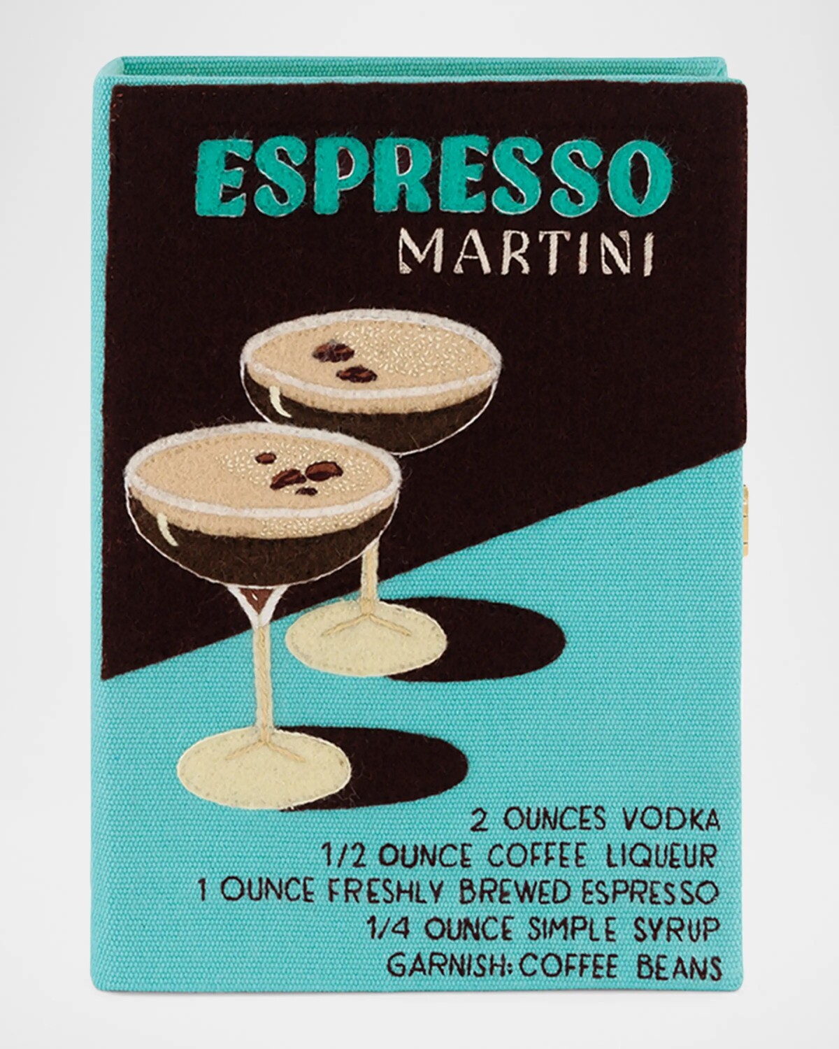 

Клатч-клатч Espresso Martini Book Olympia Le-Tan, цвет Standard Piscine