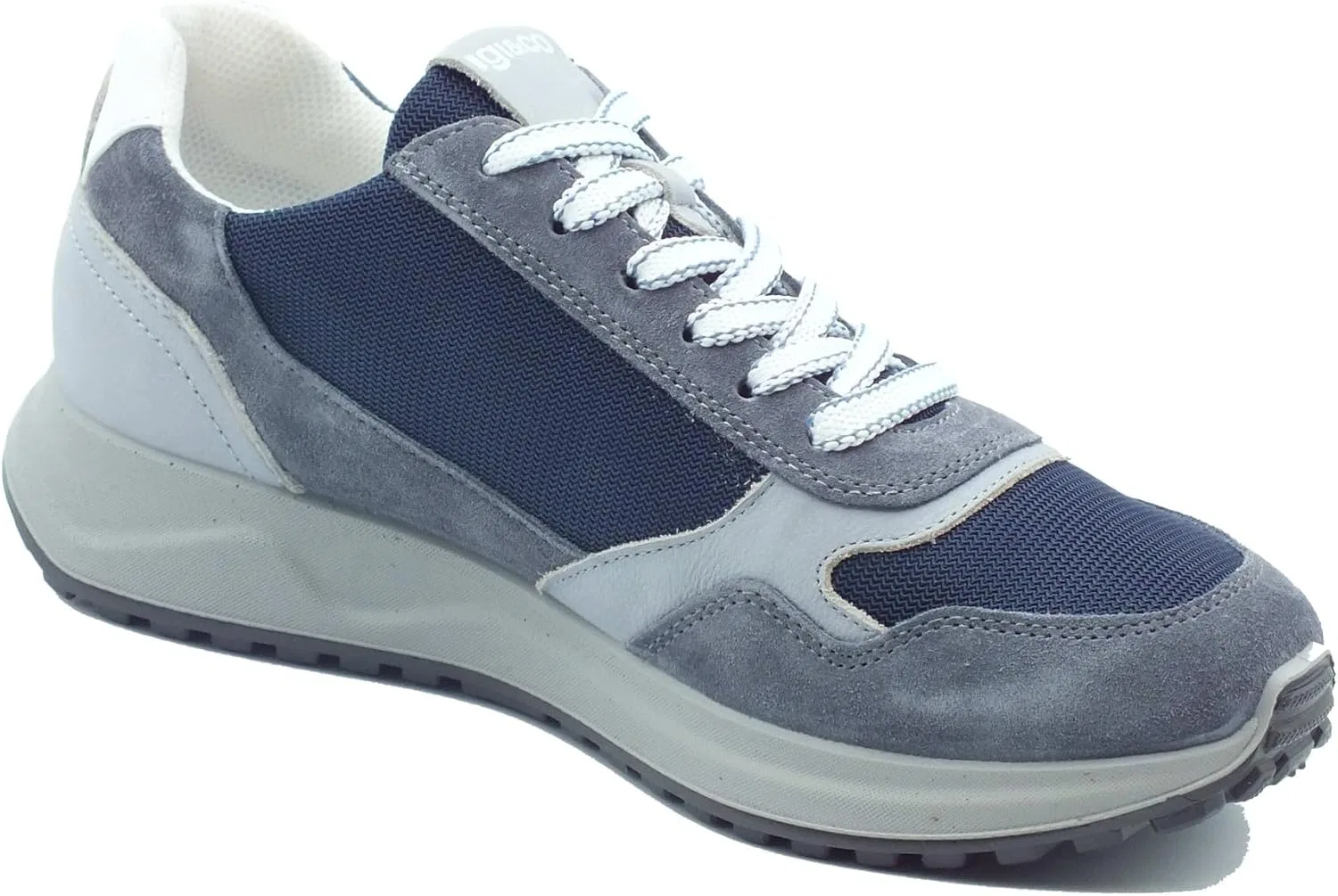 IGI&Co 1118600 Мошенничество. Кроссовки Schuhe für Herren aus Wildleder und Stoff, Denim — фото 2