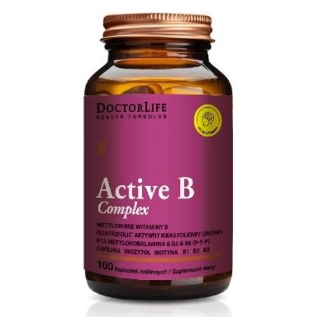 

Doctor Life, Active B Complex Low Odor B-Complex оптимальный комплекс витаминов B, 100 капсул
