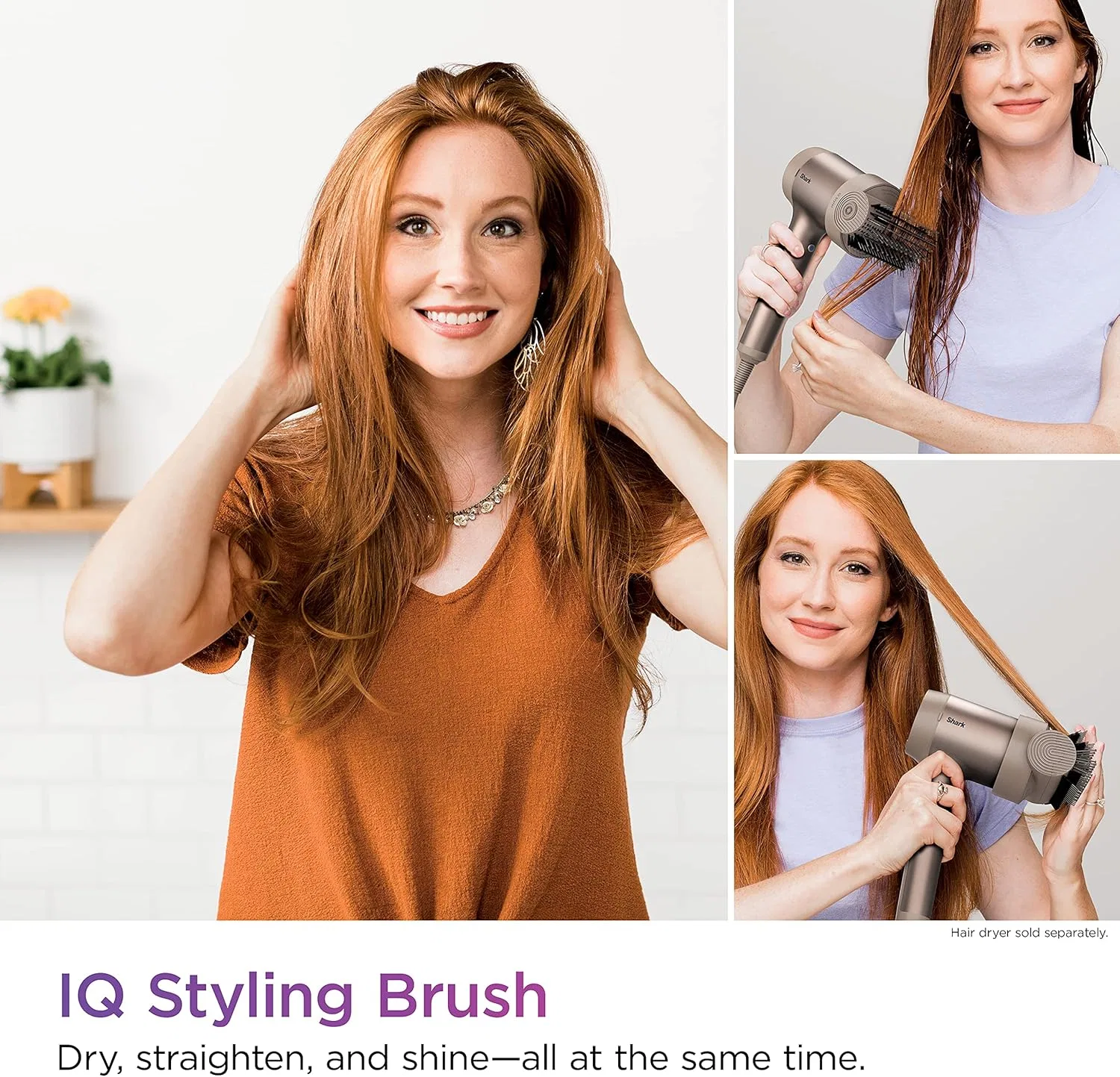 Вращающаяся щетка для укладки волос «IQ Styling Brush» от Shark Shark — фото 2
