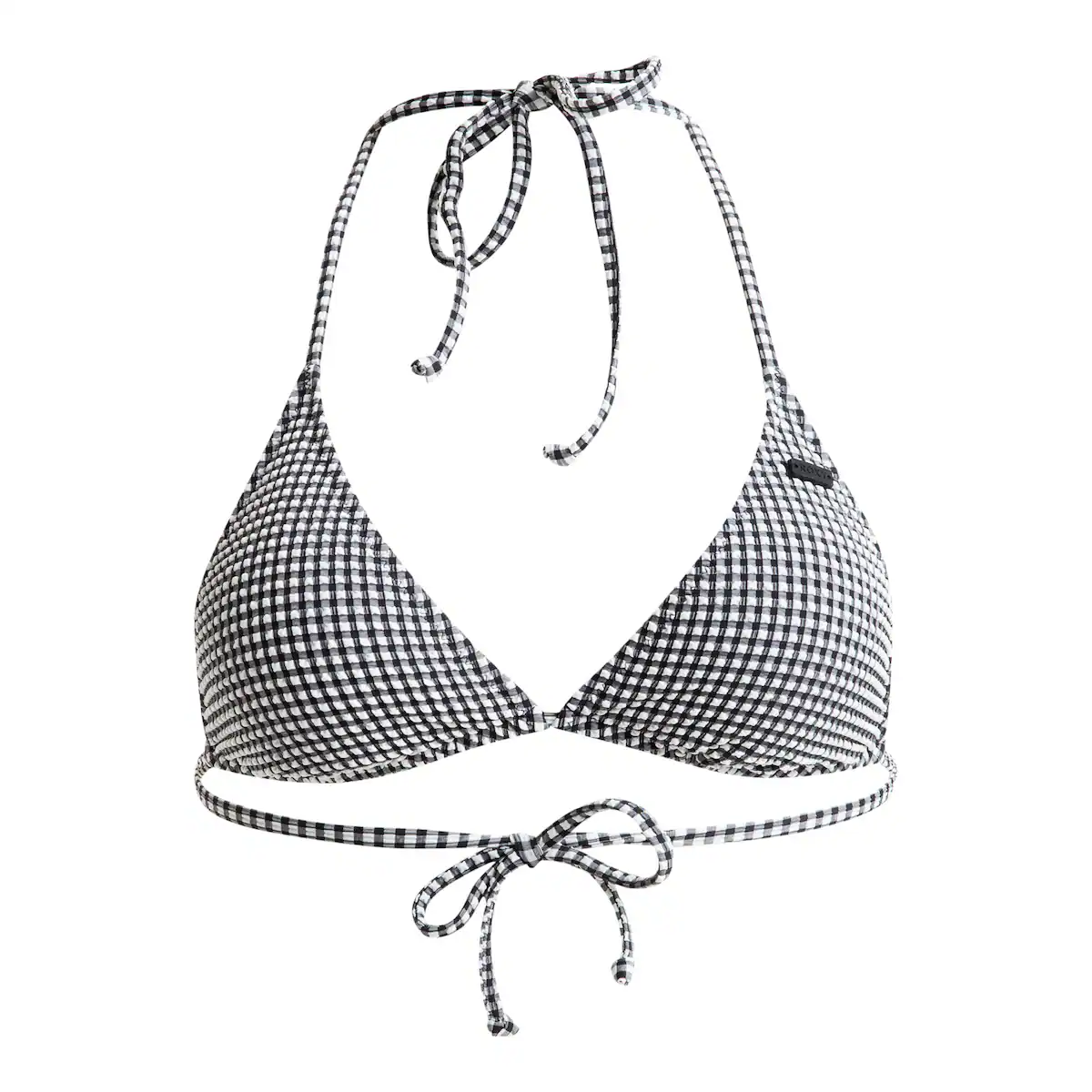 

Женский топ Gingham Roxy, чёрный