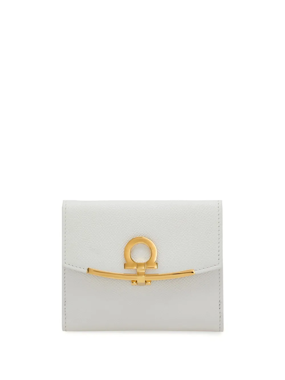 

Кошелек French с декором Gancini Ferragamo, белый