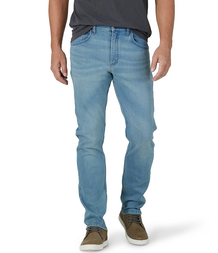

Джинсы Wrangler Athletic Fit с зауженными штанинами, синий