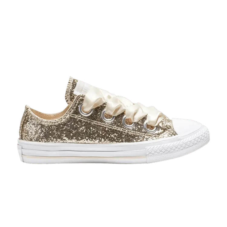 

Кроссовки Converse Chuck Taylor All Star Big Eyelets Low GS 'Party Dress - Gold', золотой