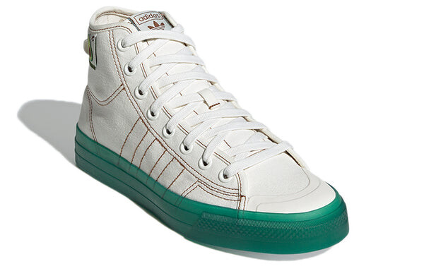 Кроссовки оригиналы nizza hi rf Adidas, белый — фото 3