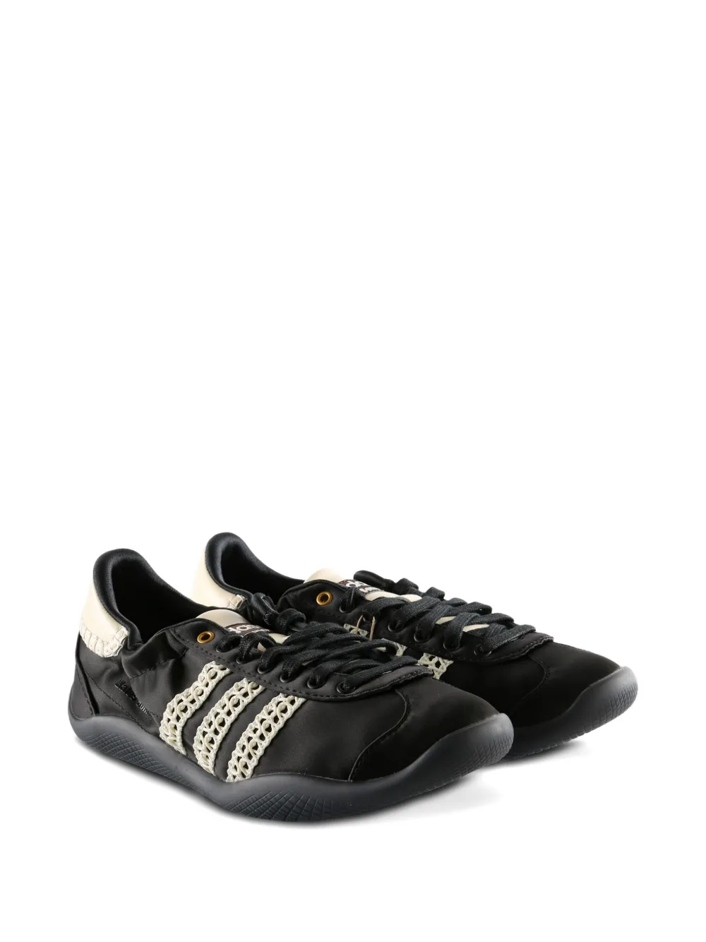 Кроссовки с контрастными полосками и логотипом Adidas, черный — фото 2