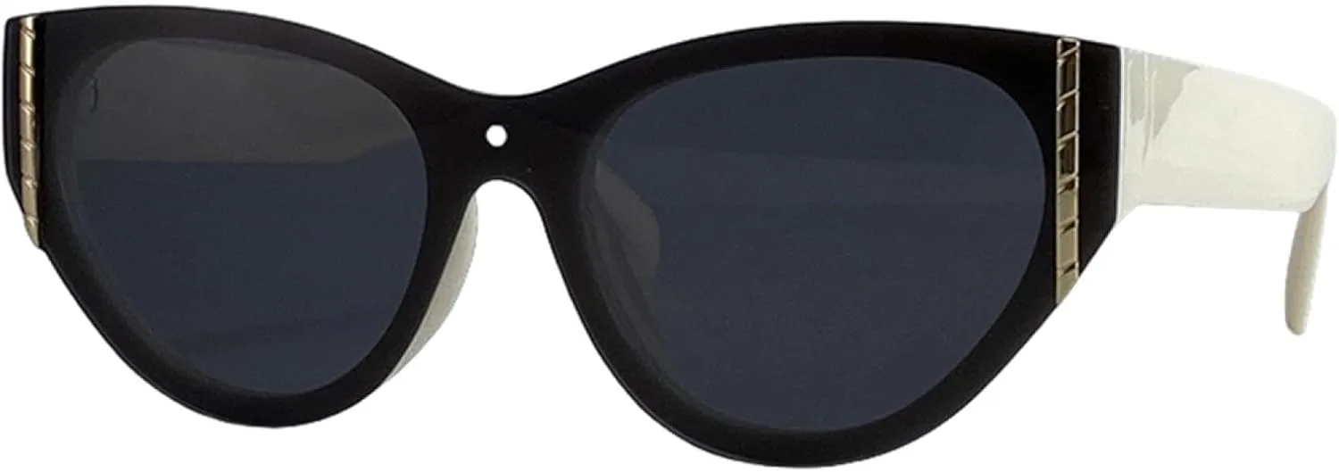 

Большие солнцезащитные очки для женщин, роскошные панк-очки, солнцезащитные очки для активного отдыха, защита от УФ-излучения UV400 TOIPASTN, C2whitegray