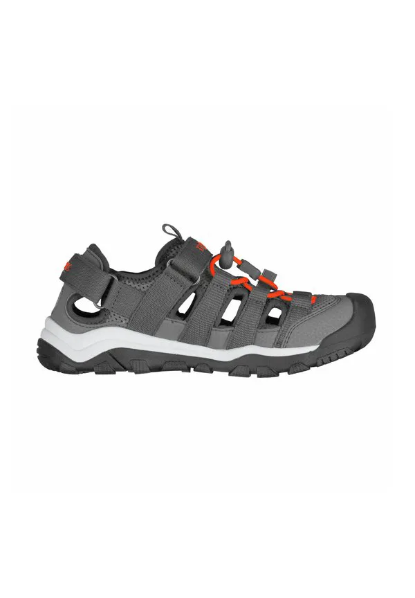 Детские сандалии для ходьбы kristiansand xt унисекс Trollkids, Anthracite Orange — фото 4