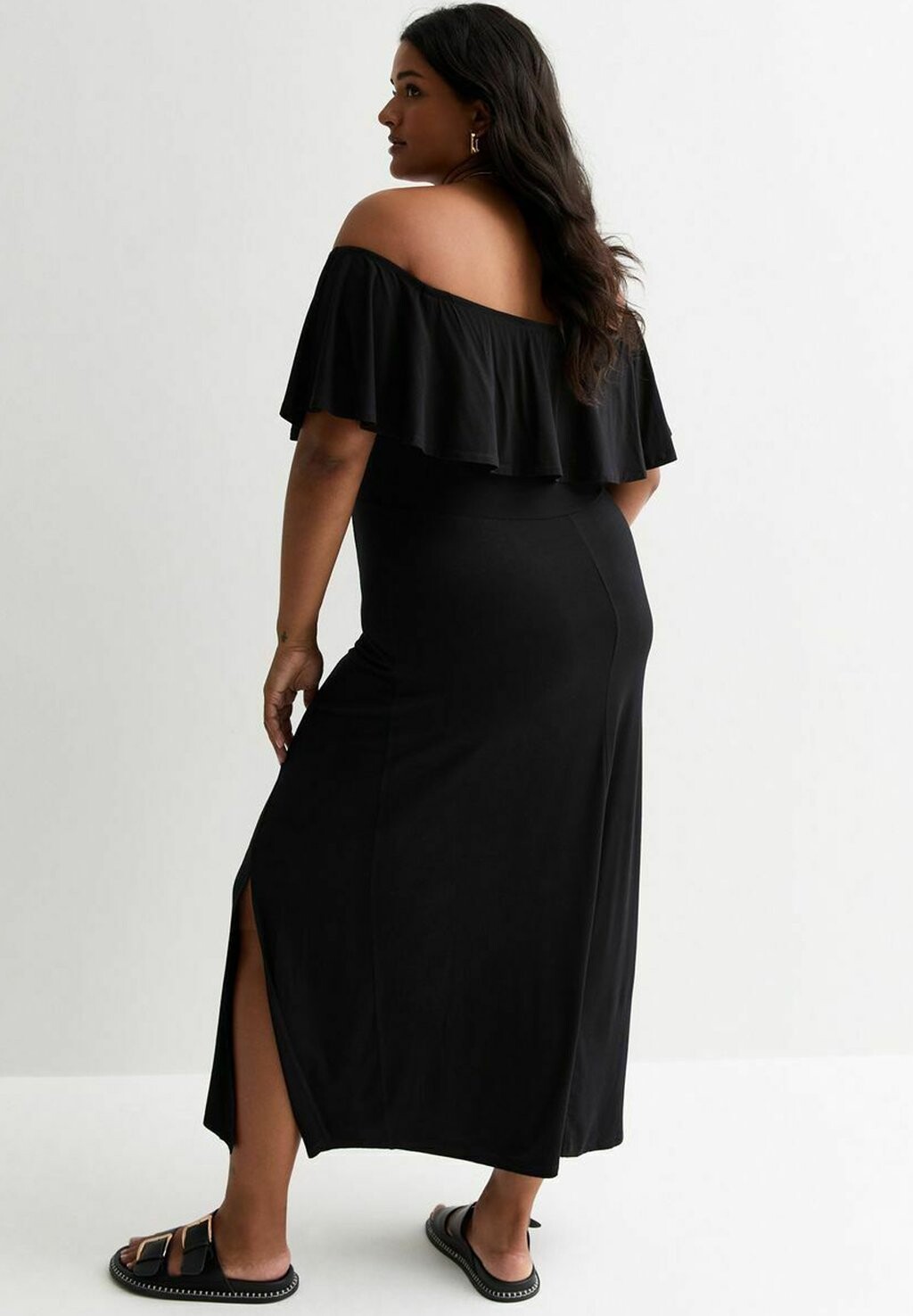 

Повседневное платье CURVES BARDOT MIDI New Look Curves, черный