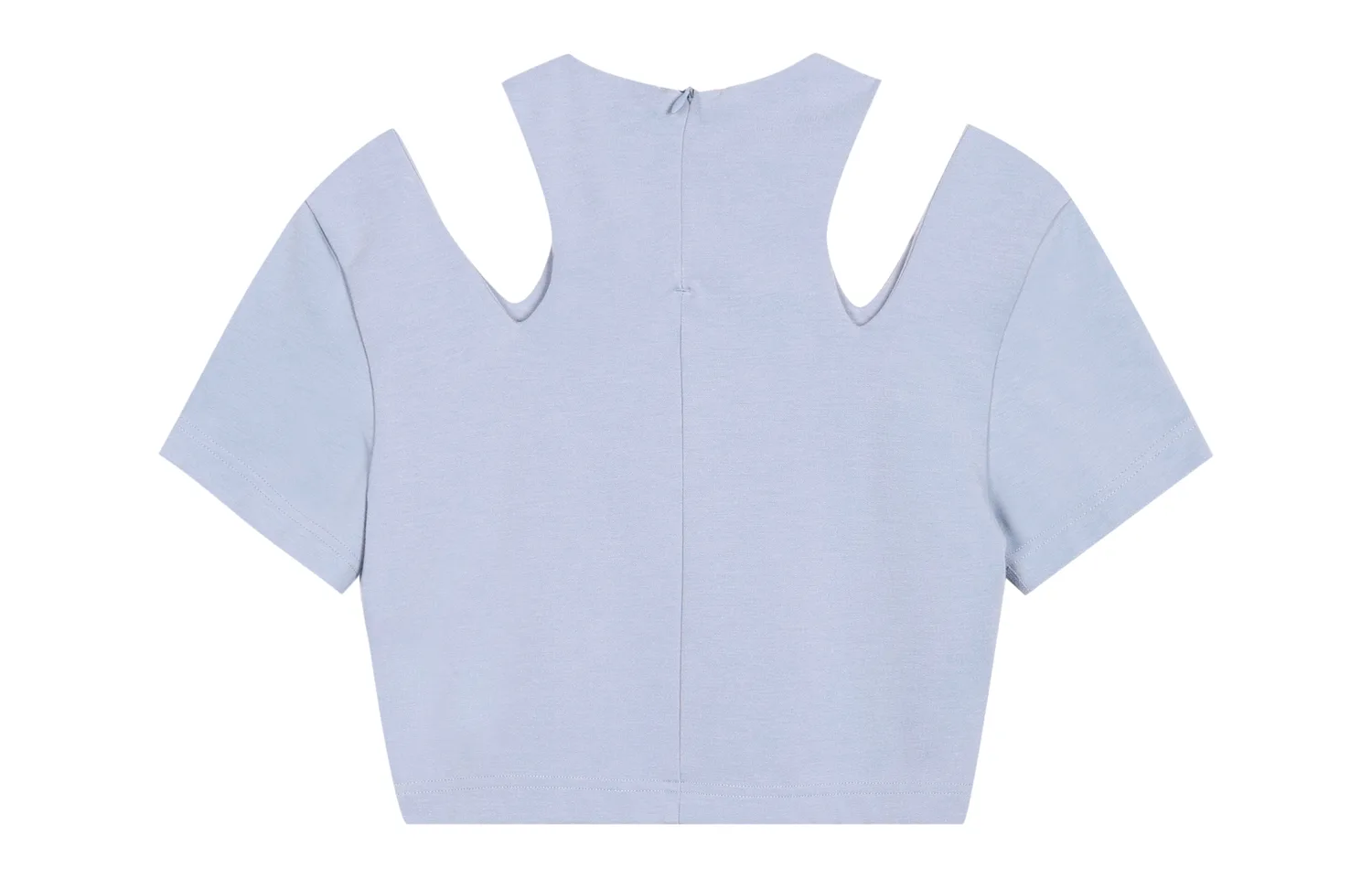 Nike Футболка-кроп топ женская Indigo Mist с круглым вырезом — фото 4
