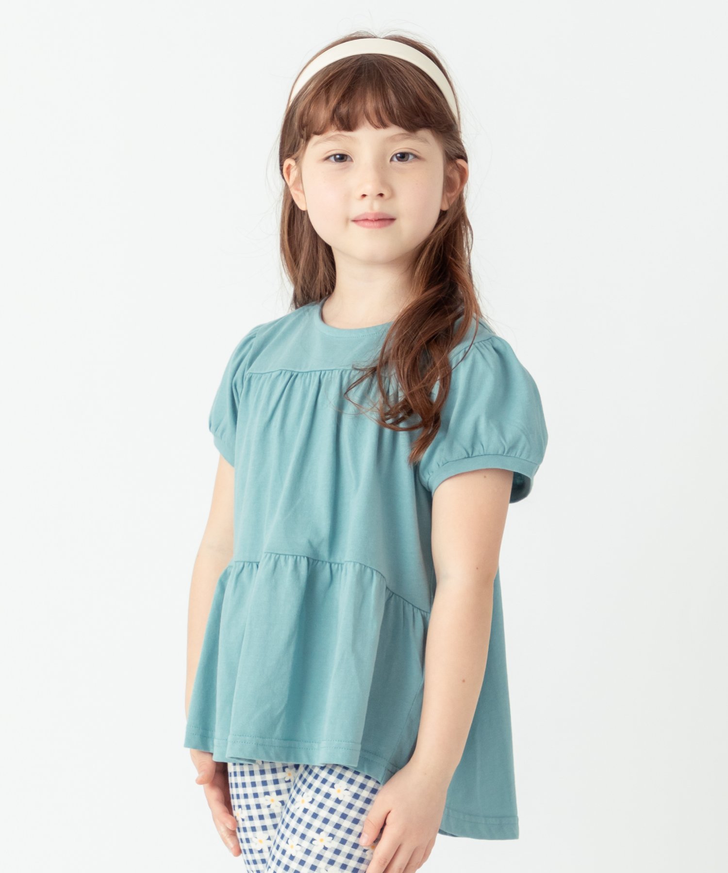 Футболка с многоярусным дизайном Ever Closet, Mineral Blue