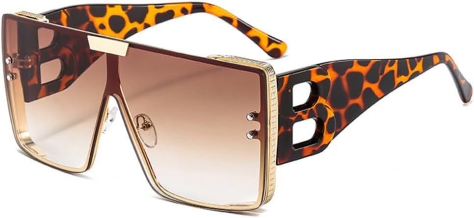 

Солнцезащитные очки с большой оправой и буквой B, модель 2027, для женщин, ретро-очки с металлическим блеском, для мужчин и женщин. Градиентные солнцезащитные очки MTZJH, C3