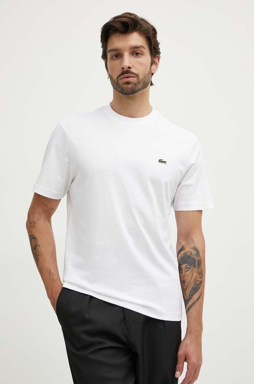 

Хлопковая футболка Lacoste, белый