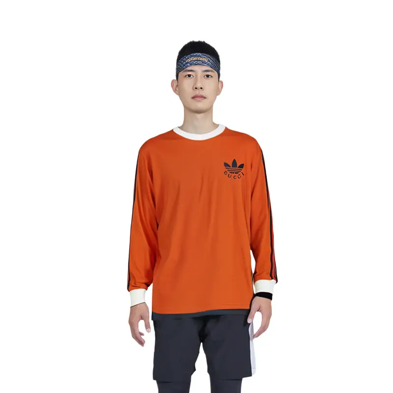 Футболка Adidas X Gucci, красная — фото 2