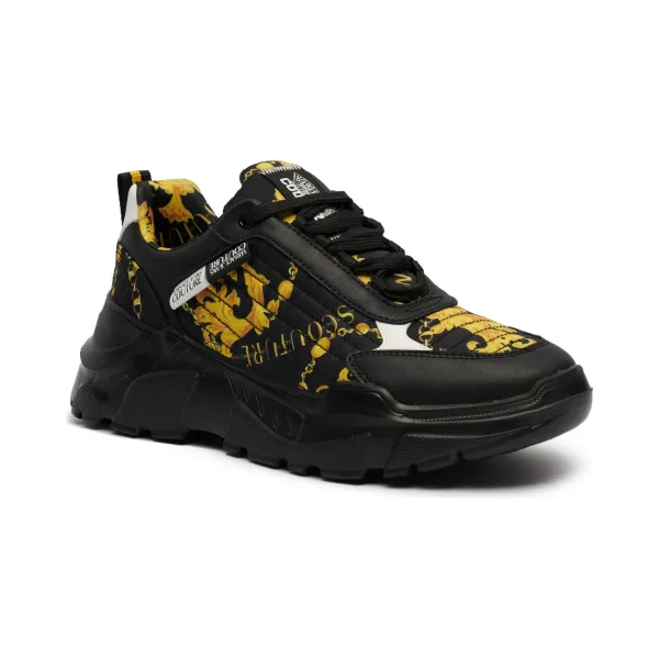 

Кроссовки Speedtrack с добавлением кожи Versace, черный