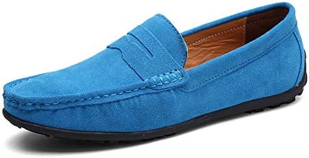 

Мужские лоферы WAOLSU из замши, мокасины для вождения, удобные слипоны, повседневные туфли для прогулок, темно-синий