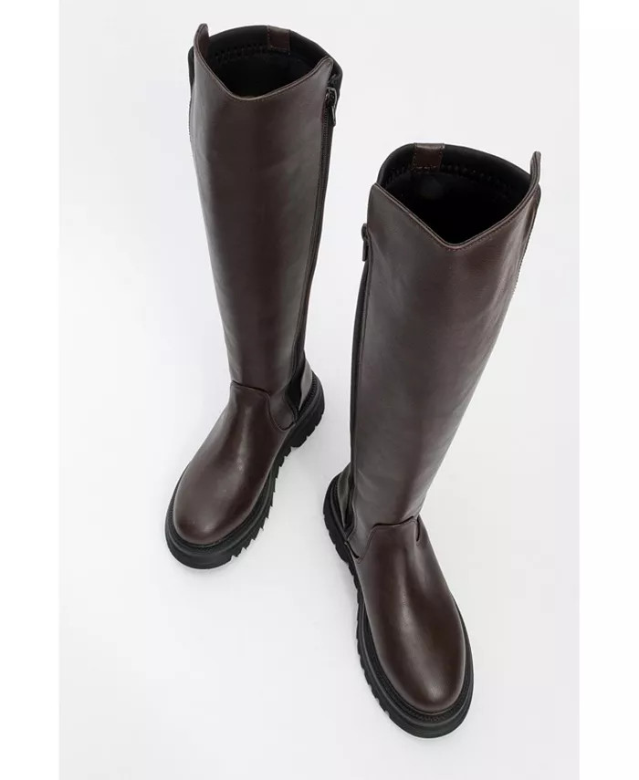 Теневые сапоги до колена (женские) Prologue Shoes, коричневый — фото 2
