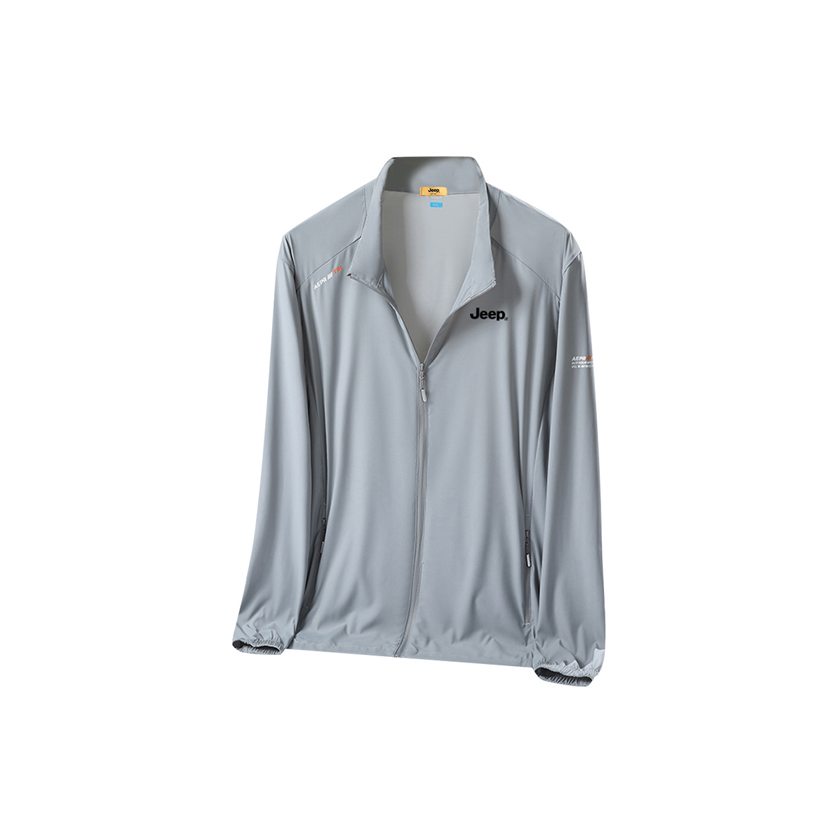 

Защитная одежда от солнца унисекс стойка тонкий прямой крой Jeep, светло-серый