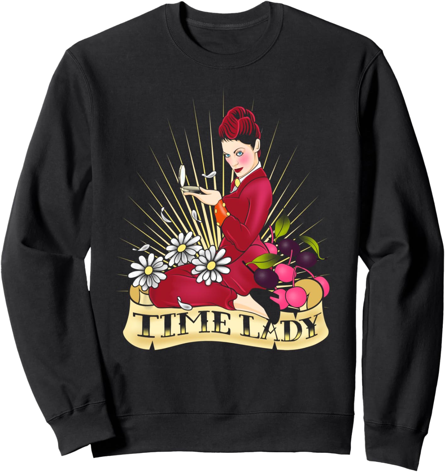 

Толстовка Doctor Who Rockabilly Missy Time Lady Baker, черный