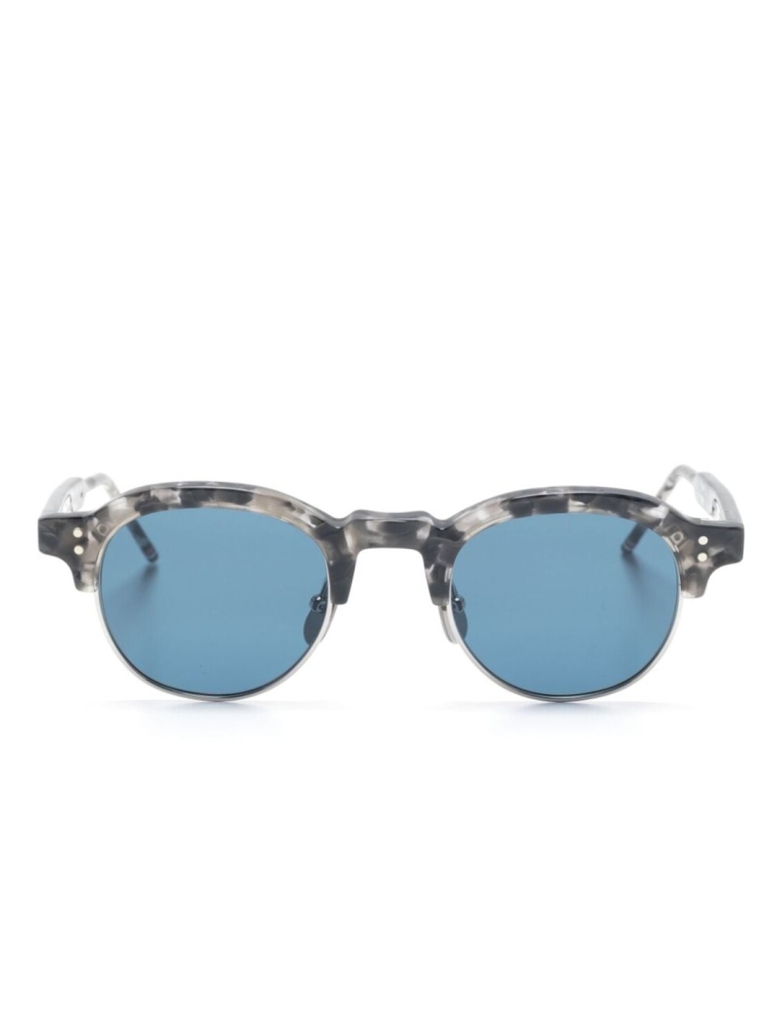 

Thom Browne Eyewear солнцезащитные очки в круглой оправе, серый