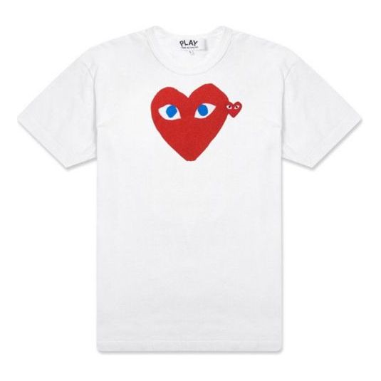 

Футболка blue eyes red heart t-shirt 'white' Comme Des Garcons Play, белый