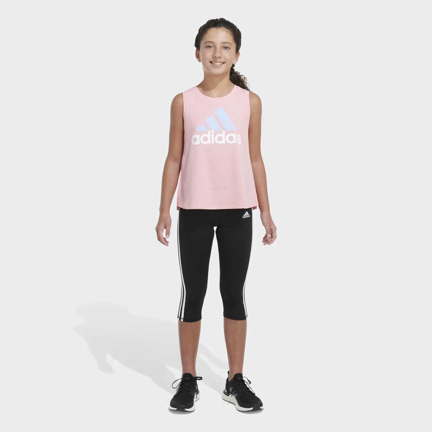 Майка без рукавов длиной до талии Adidas, цвет Glow Pink