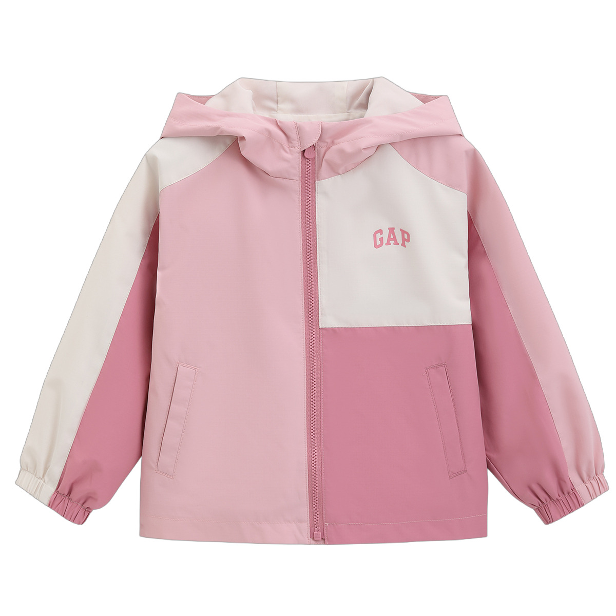 

Ветрозащитный логотип Color Block спортивный стиль детский GAP, розовый