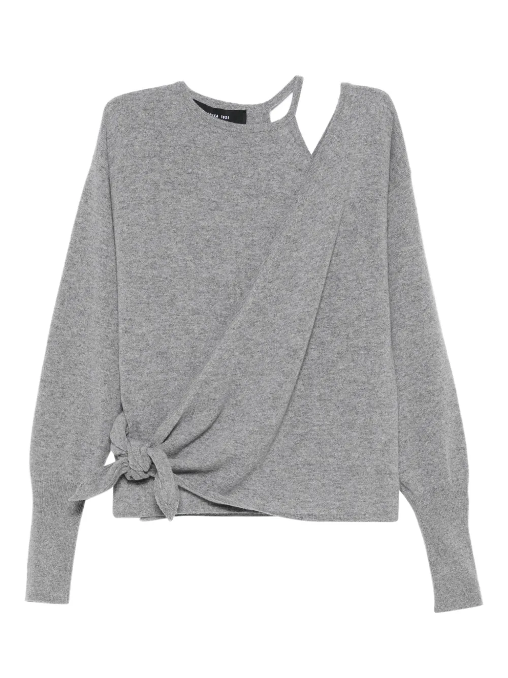 

Свитер с узлом Federica Tosi, серый