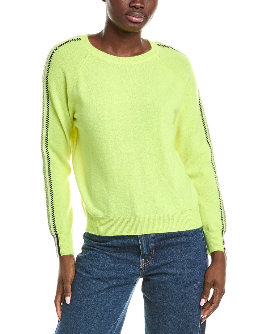 

Брод Кашемир Порча Полосатый кашемировый свитер Brodie Cashmere, желтый