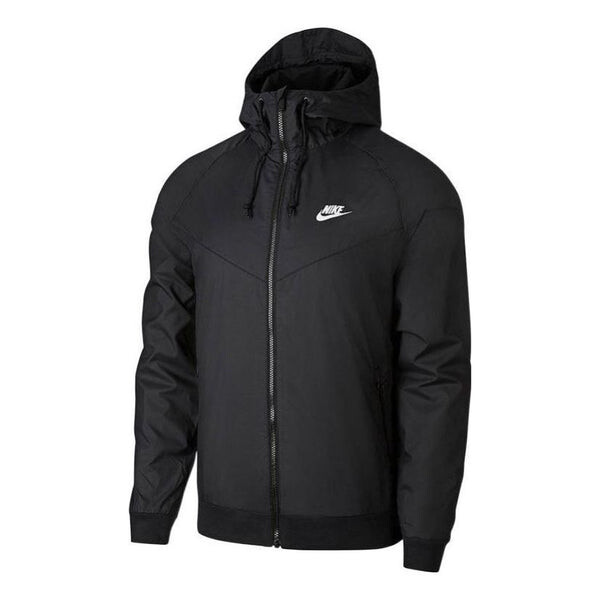 

Куртка windrunner windproof sports jacket black Nike, черный