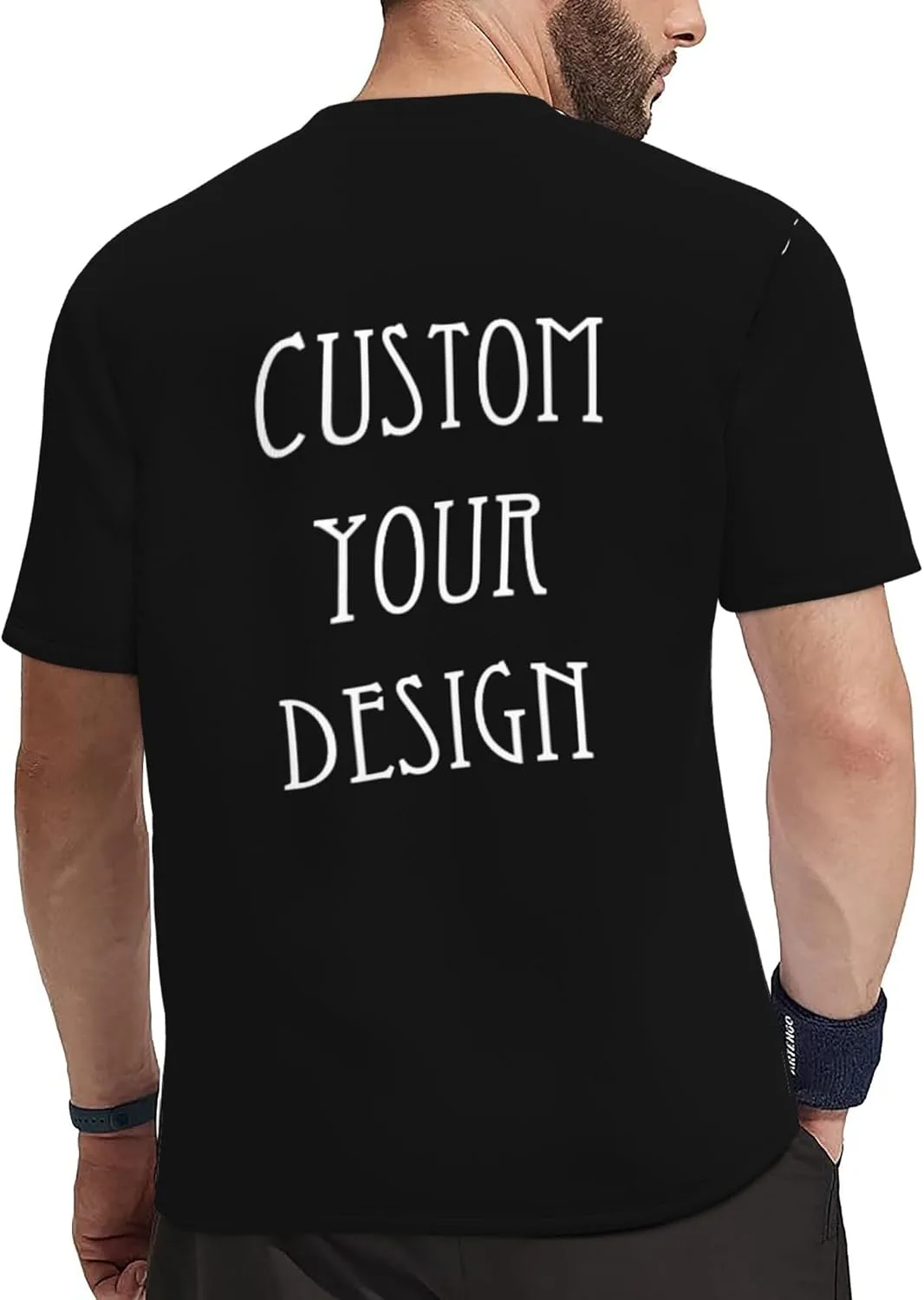 Футболка Custom для мужчин с принтом на все стороны — фото 3