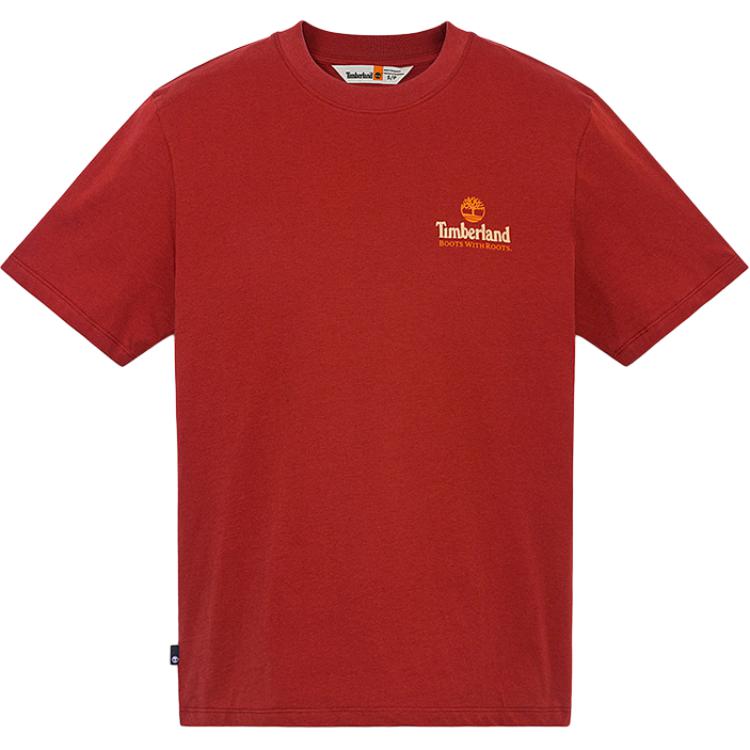 

Timberland Футболка унисекс красная, Красный, Timberland Футболка унисекс красная