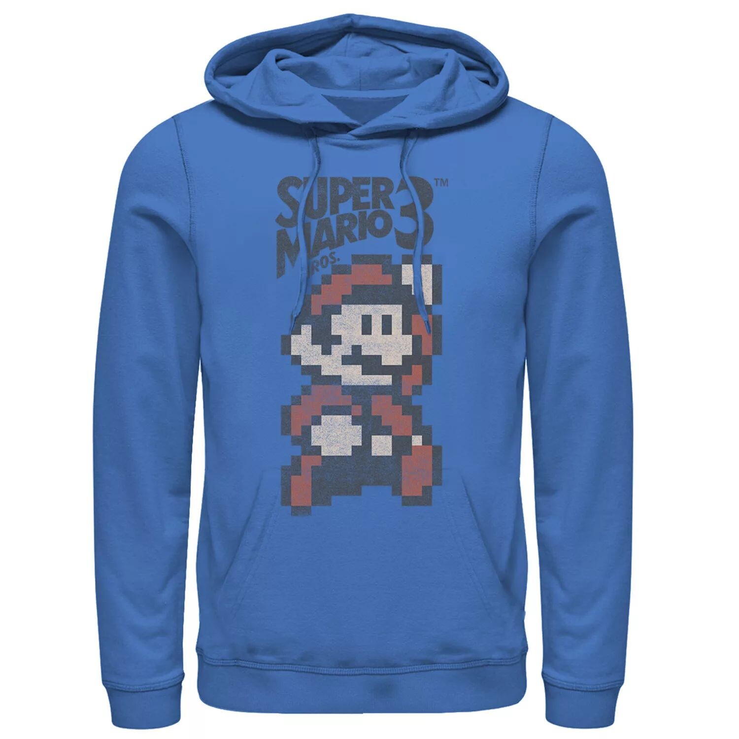 

Мужская толстовка с капюшоном в стиле ретро Nintendo Super Mario Bros 3 Pixel Mario Licensed Character