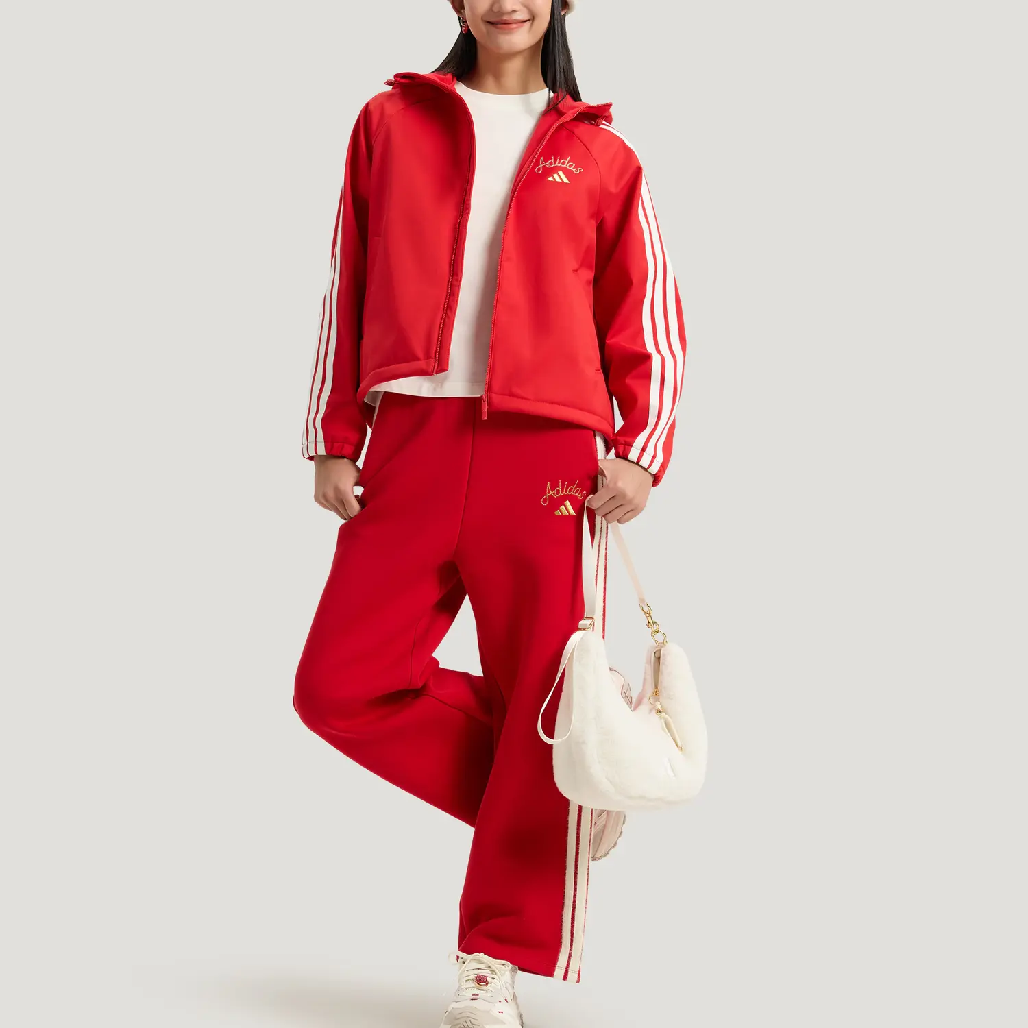Мягкая куртка Softshell для женщин Adidas, светло scarlet — фото 4