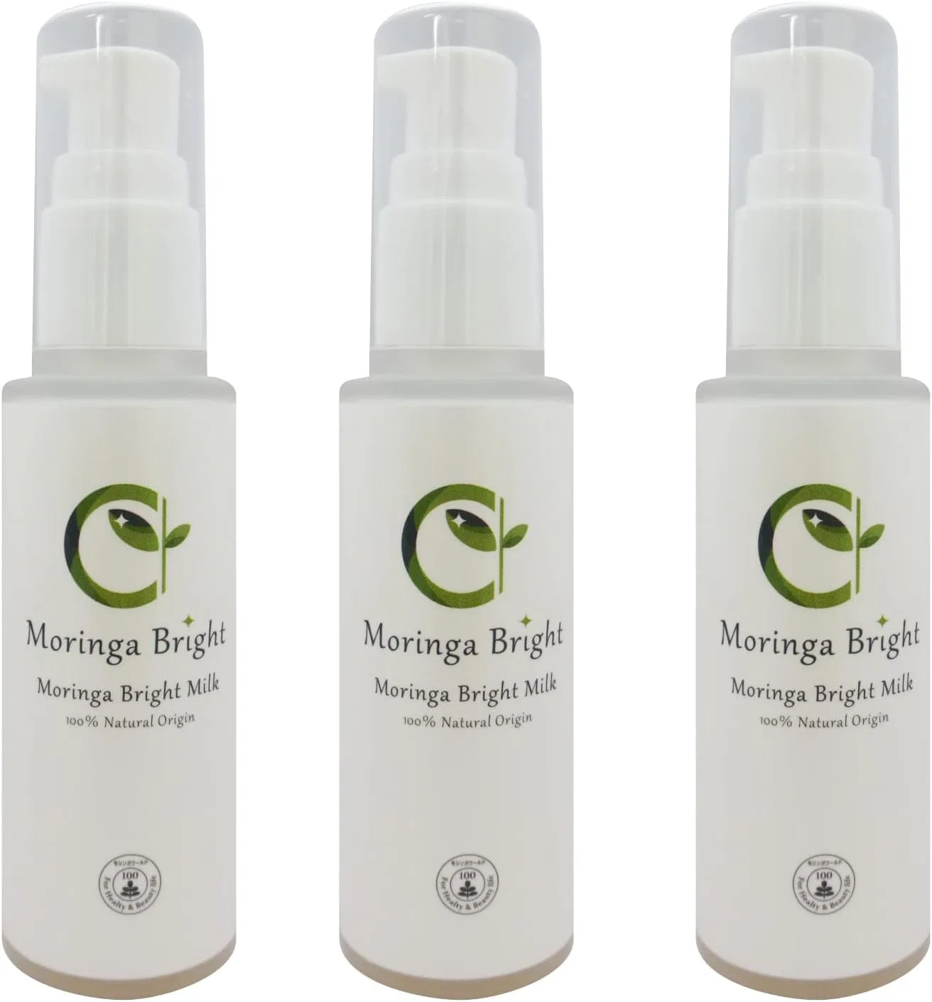 Молочко для лица Moringa Bright Milk, Moringa World, 3 флакона по 60 мл, с ферментированным морингой и фульвовой кислотой